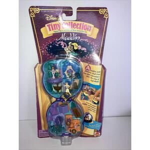 VINTAGE 1995 DISNEY TINY COLLECTION ALADDIN POLLY POCKET MATTEL NEW ON CARD